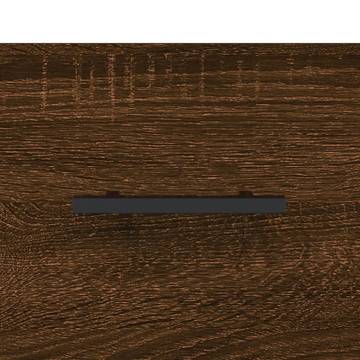 Stylish Highboard Brown Oak - Engineered Wood | Hipo Market