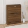 Shoe Cabinet Brown Oak 59x17x81 cm Engineered Wood Colour brown oak Quantity in Package 1 Height 81 cm Number of 