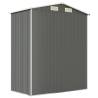 Light Grey Garden Shed - Durable Galvanised Steel Storage