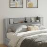 Headboard Cabinet with LED Grey Sonoma 200x16.5x103.5 cm Colour grey sonoma Size 200 x 16.5 x 103.5 cm Quantity in Package 1 