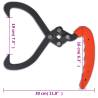 4 Pcs Log Tongs with PVC Handle - Durable & Ergonomic