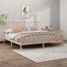 Bed Frame Solid Wood Pine 180x200 cm Super King Size Colour natural Size 180 x 200 cm 