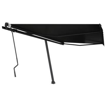 Freestanding Manual Retractable Awning 450x300 cm Anthracite