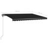 Freestanding Manual Retractable Awning 450x300 cm Anthracite