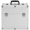 Stylish Silver Aluminium Make-Up Case | 38x23x34 cm