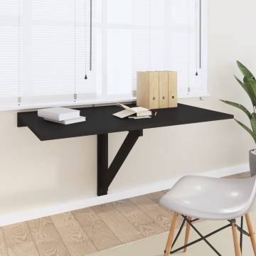 Folding Wall Table Black 100x60x56 cm | Stylish & Space-Saving