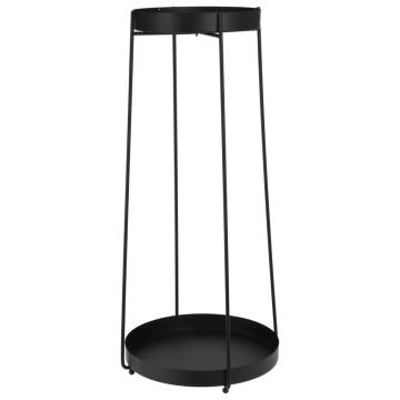 H&S Collection Flower Pot Stand Set - Stylish Metal Black