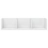 CD Wall Shelf High Gloss White - Stylish Storage Solution