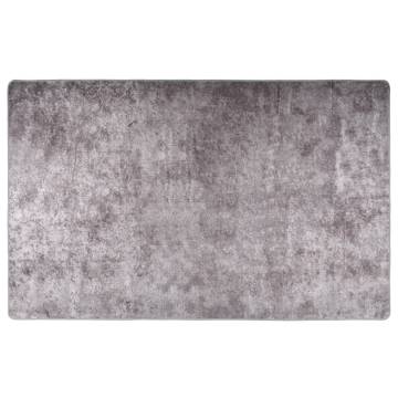 Washable Grey Rug 160x230 cm | Anti Slip, Soft & Durable