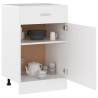 Drawer Bottom Cabinet White - 50x46x81.5 cm Engineered Wood