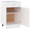 Drawer Bottom Cabinet White - 50x46x81.5 cm Engineered Wood