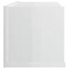 CD Wall Shelf High Gloss White - Stylish Storage Solution