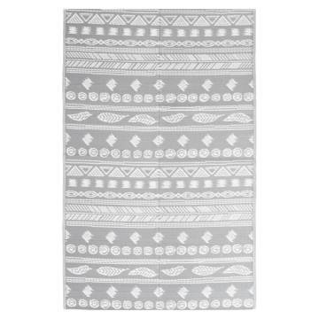 Stylish Outdoor Rug Grey 140x200 cm - Perfect for Patio & Balcony