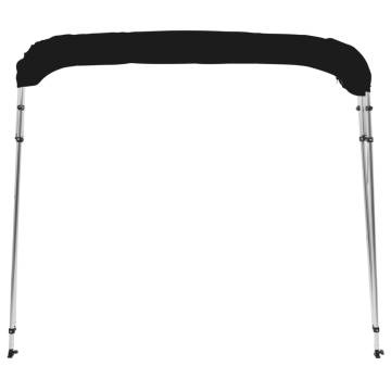 4-Bow Bimini Top Black 236x228x127 cm - Durable & UV Resistant