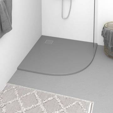 SMC Grey Shower Base Tray 90x90 cm - Durable & Easy to Clean