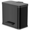 Hailo Oko Trio Plus Size L Pedal Bin - 3x9L Black