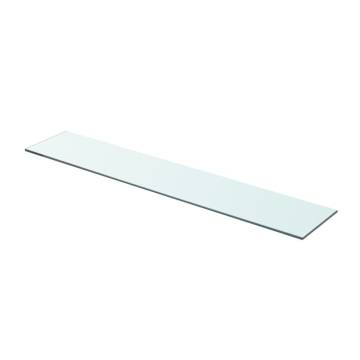 Clear Glass Shelf Panel 80x15 cm - Perfect for Display