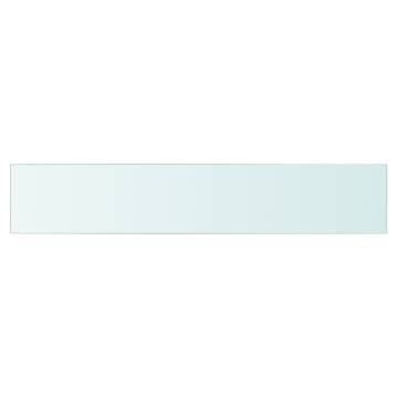 Clear Glass Shelf Panel 80x15 cm - Perfect for Display