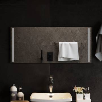 Stylish LED Bathroom Mirror 90x40 cm | HipoMarket