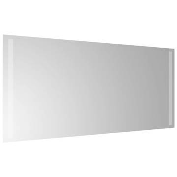 Stylish LED Bathroom Mirror 90x40 cm | HipoMarket