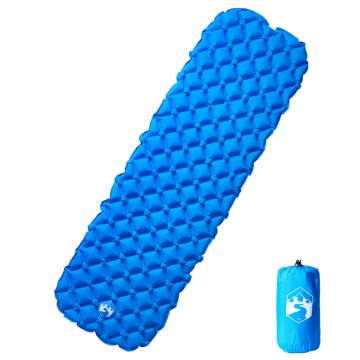 Inflating Camping Mattress 1-Person Blue - 190x58x6 cm