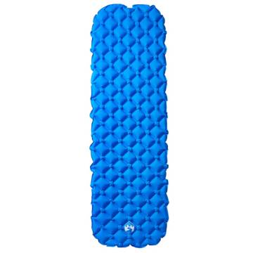 Inflating Camping Mattress 1-Person Blue - 190x58x6 cm