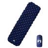 Portable Navy Blue Inflating Camping Mattress – 1 Person 190x58 cm