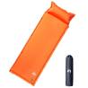 Self Inflating Camping Mattress with Pillow - 1-Person, Orange