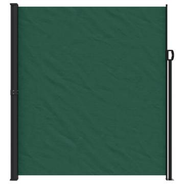 Retractable Side Awning Dark Green 220x600 cm | HipoMarket