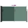 Retractable Side Awning Dark Green 120x600 cm | Hipomarket