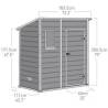 Keter Garden Shed Manor Pent 64 Grey - Durable Outdoor Storage