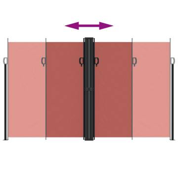 Retractable Side Awning Terracotta 200x1200 cm | Hipomarket