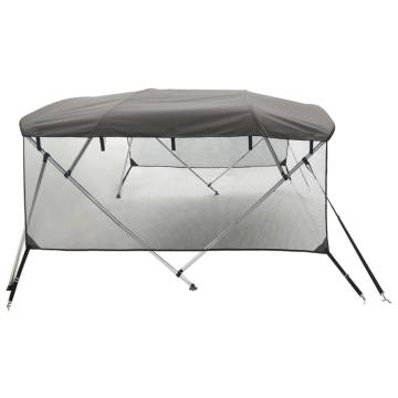 3-Bow Bimini Top with Mesh Sidewalls - UV & Water Resistant