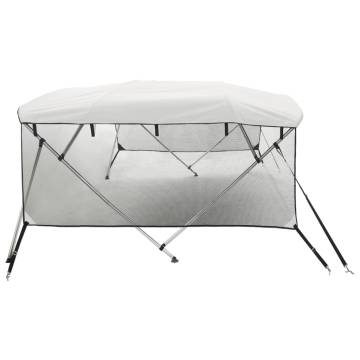 4-Bow Bimini Top with Mesh Sidewalls - UV & Water Resistant