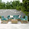 6 Piece Garden Sofa Set - Durable Pinewood for Outdoor Comfort