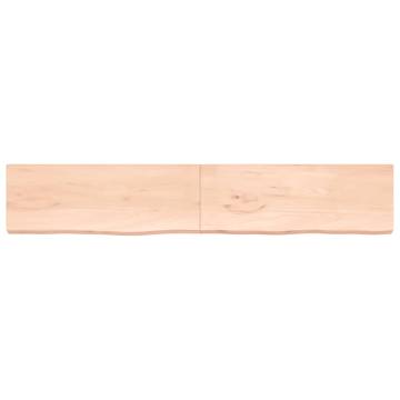 Untreated Solid Oak Table Top 220x40 cm | HipoMarket UK