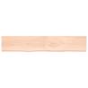 Untreated Solid Oak Table Top 220x40 cm | HipoMarket UK