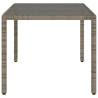 Garden Table with Glass Top Grey 150x90 cm | HipoMarket