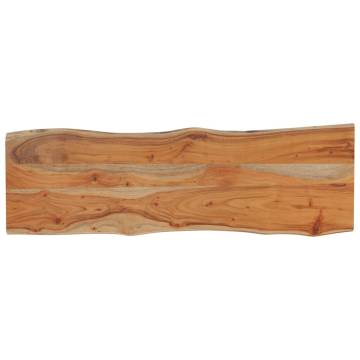 Table Top 120x40 cm Solid Acacia Wood - Live Edge Design