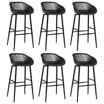 Stylish 7 Piece Bar Set in White and Black - Perfect for Modern Spaces