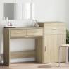 3 Piece Dressing Table Set Sonoma Oak Engineered Wood Colour sonoma oak Number of 1 