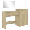 3 Piece Dressing Table Set in Sonoma Oak - Stylish Decor