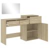 3 Piece Dressing Table Set in Sonoma Oak - Stylish Decor