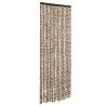 Fly Curtain Beige & Brown 90x200 cm Chenille - Insect Protection