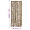 Fly Curtain Beige & Brown 90x200 cm Chenille - Insect Protection