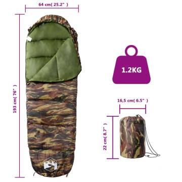 Mummy Sleeping Bag for Adults - 3 Season Comfort & Durability