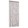 Insect Curtain Taupe & White 90x220 cm Chenille - HipoMarket