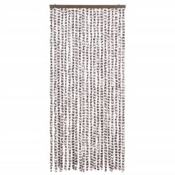 Insect Curtain Taupe & White 90x220 cm Chenille - HipoMarket