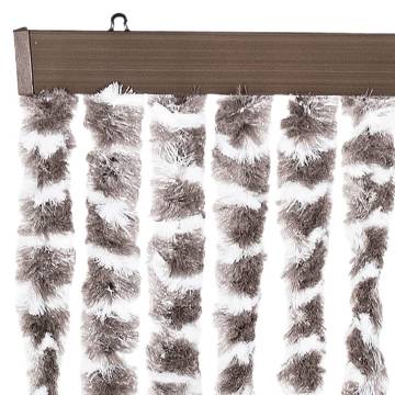 Insect Curtain Taupe & White 90x220 cm Chenille - HipoMarket