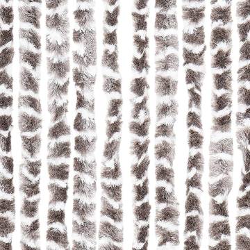 Insect Curtain Taupe & White 90x220 cm Chenille - HipoMarket